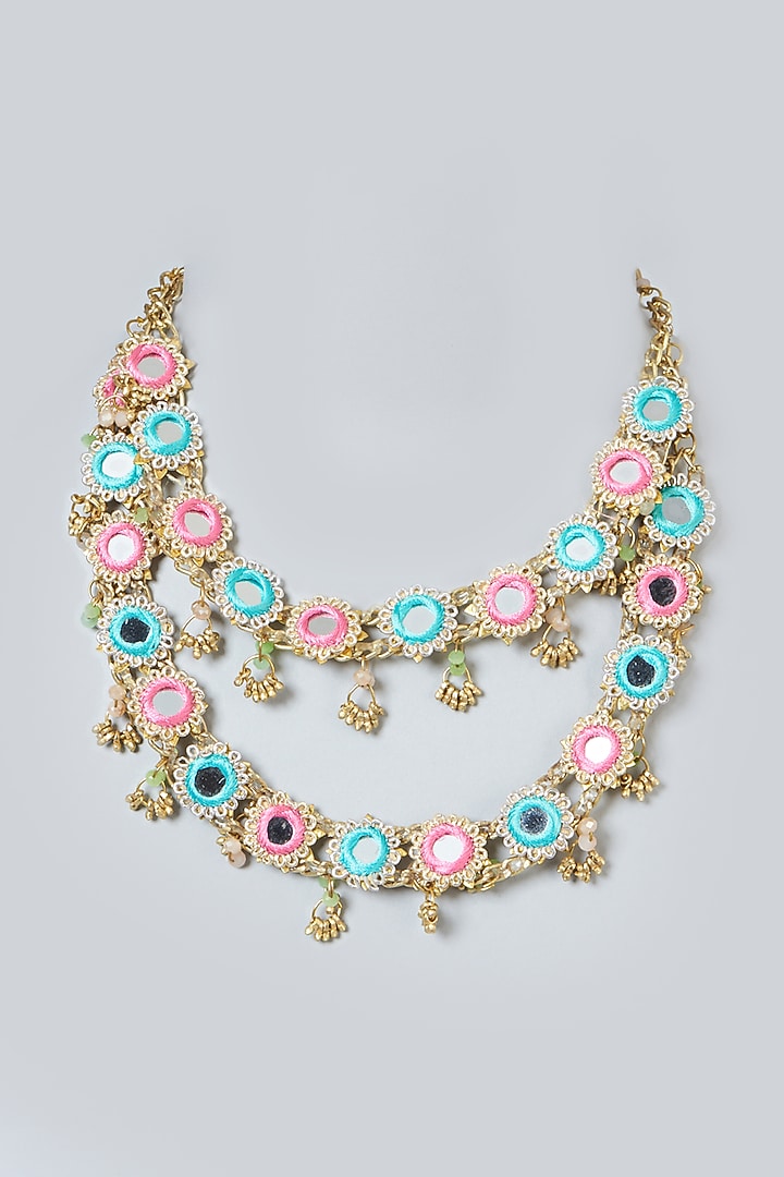 Necklace With Hand Embroidery by Fooljhadi at Pernia's Pop Up Shop