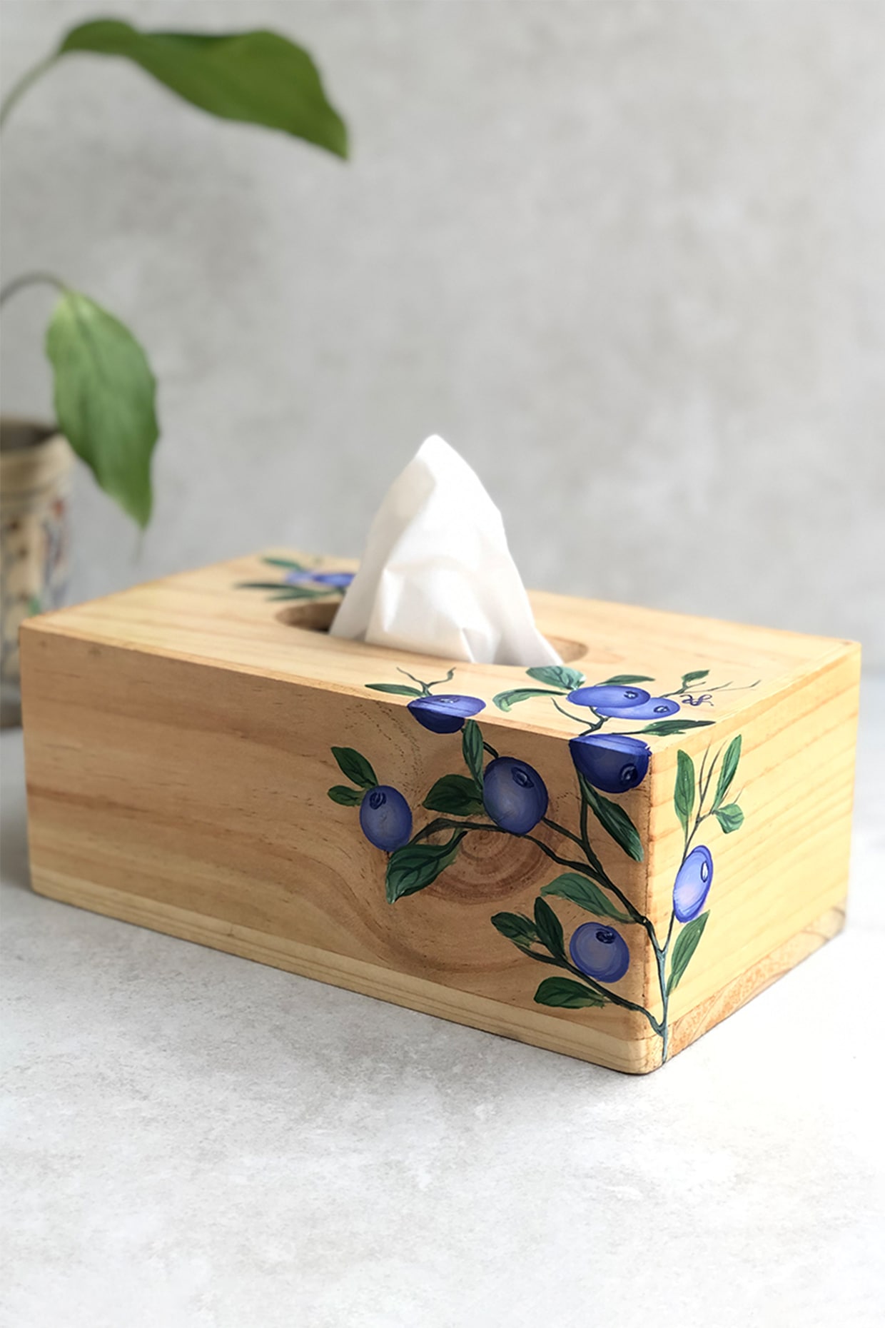 Painted deals tissue box