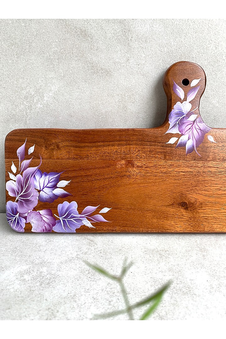 Natural Brown Acacia Wood Platter by FLOURSHA at Pernia's Pop Up Shop