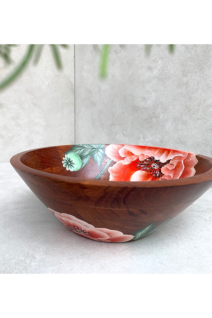 Brown Hand-Painted Snack Bowl by FLOURSHA at Pernia's Pop Up Shop