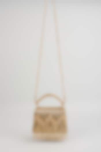 Gold Satin Bag by Forever Noor at Pernia's Pop Up Shop