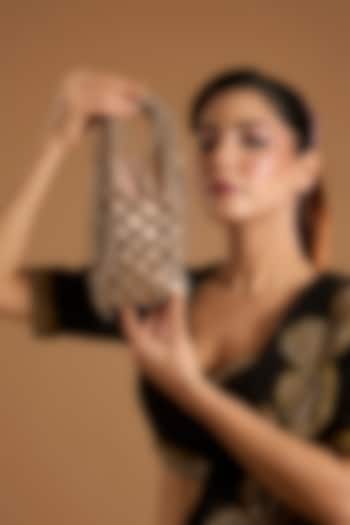 Gold Velvet Potli by Forever Noor at Pernia's Pop Up Shop