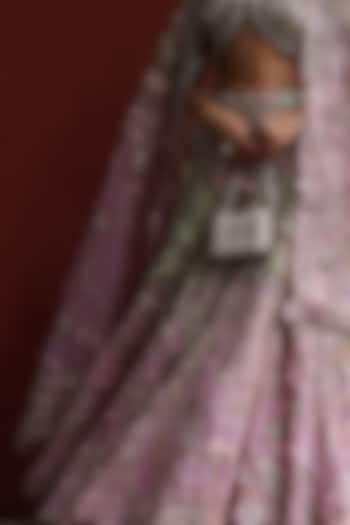 Ivory Suede Pearl Mini Clutch by Forever Noor at Pernia's Pop Up Shop