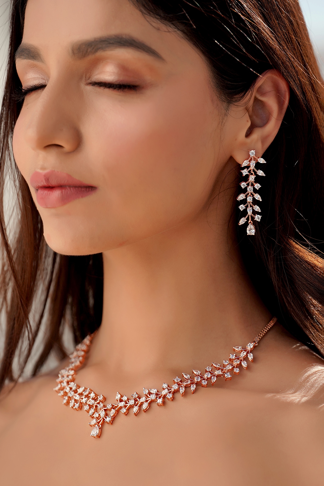 Swarovski earring and hot sale necklace sets