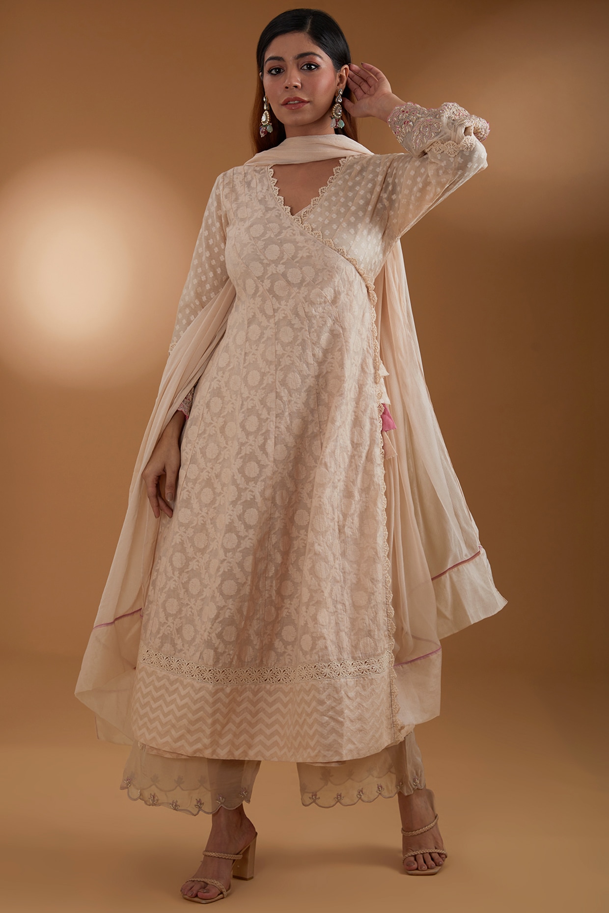 Angrakha style Cotton Gown - NAVYA Fashion Boutique