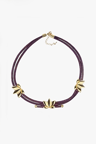 Purple Genuine Cork Handmade Bracelet by FORET