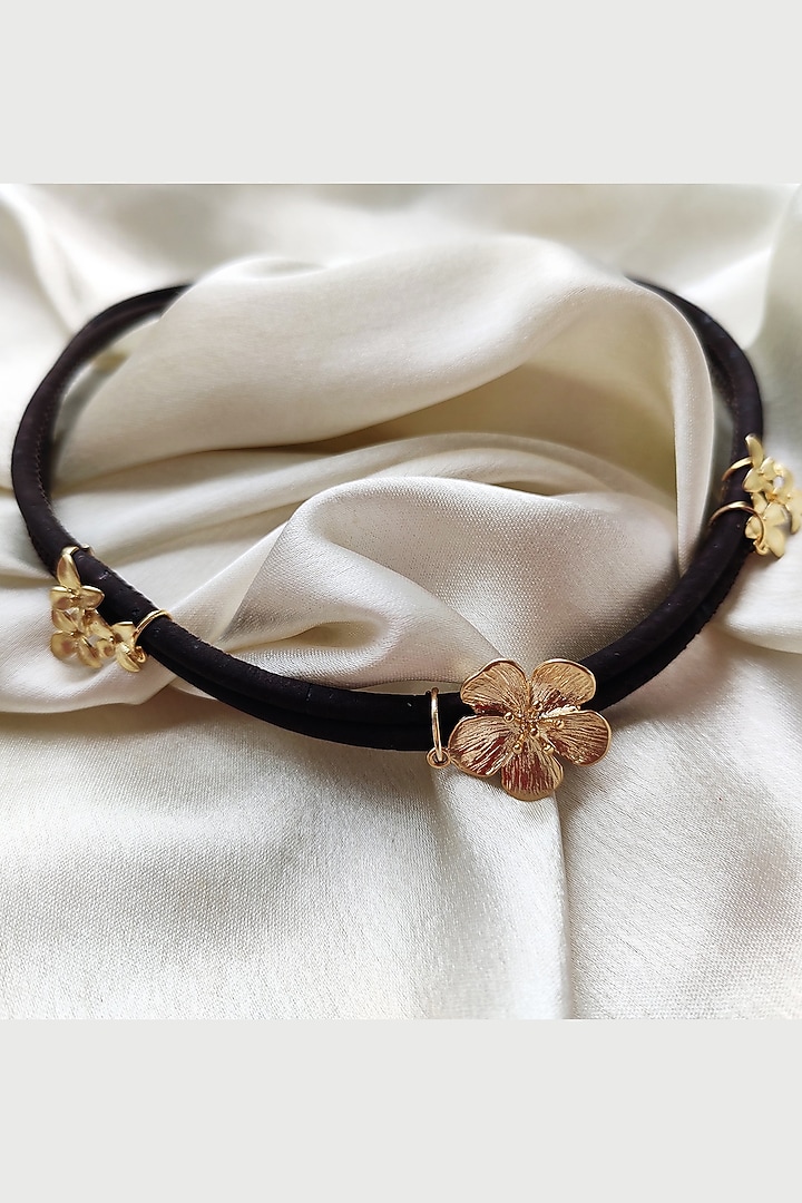 Brown Genuine Cork Handmade Necklace by FORET at Pernia's Pop Up Shop