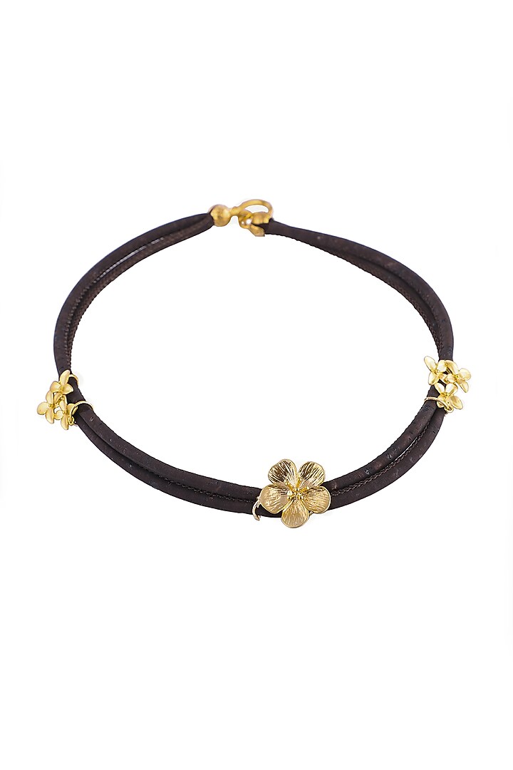 Brown Genuine Cork Handmade Necklace by FORET at Pernia's Pop Up Shop