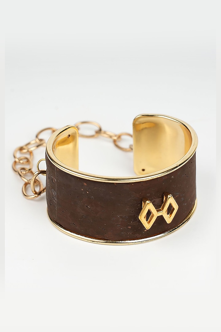 Brown Genuine Cork Handmade Bracelet by FORET at Pernia's Pop Up Shop