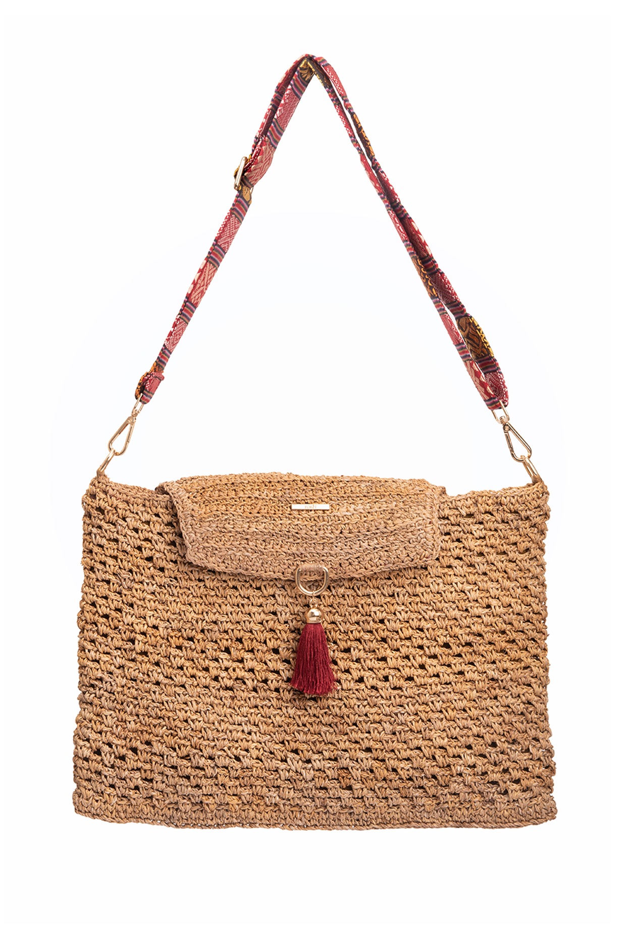 Woven messenger sale bag