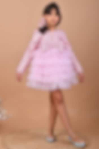 Pink Soft Tulle Net & Sequin Dress For Girls by Foreverkidz at Pernia's Pop Up Shop