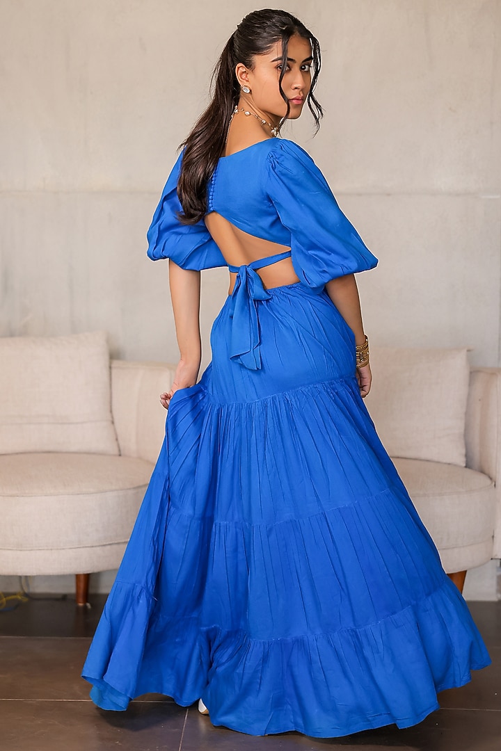 blue rayon dress Plus Size Teal Blue Mirror Belt Rayon Dress – DESINOOR.COM main image 1