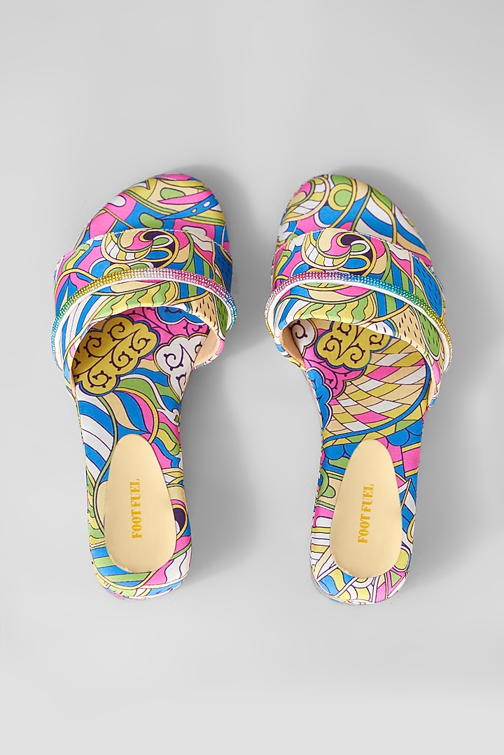 Pink Rexine Sandals by Foot Fuel at Pernia's Pop Up Shop