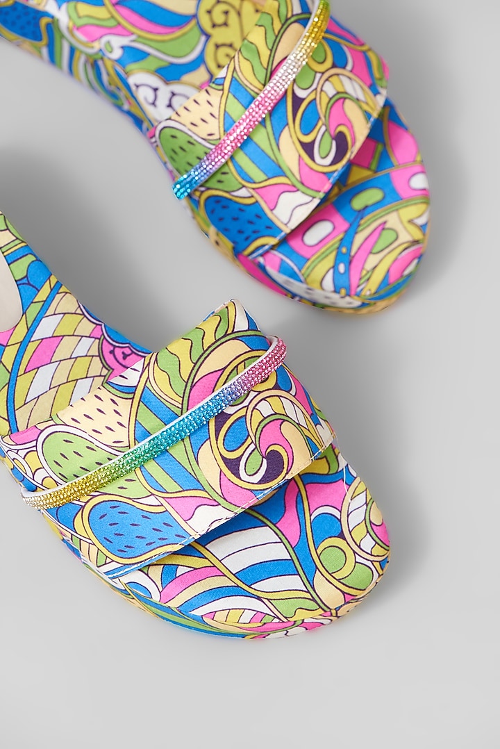 Pink Rexine Sandals by Foot Fuel at Pernia's Pop Up Shop