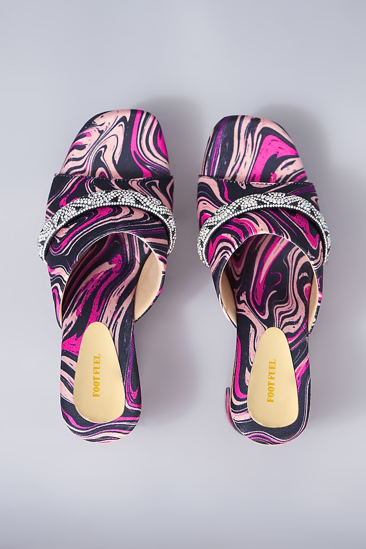 Pink Rexine Sandals by Foot Fuel at Pernia's Pop Up Shop