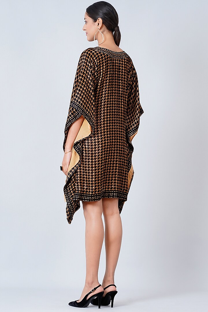 Beige & Black Printed Tunic by First Resort by Ramola Bachchan at Pernia's Pop Up Shop
