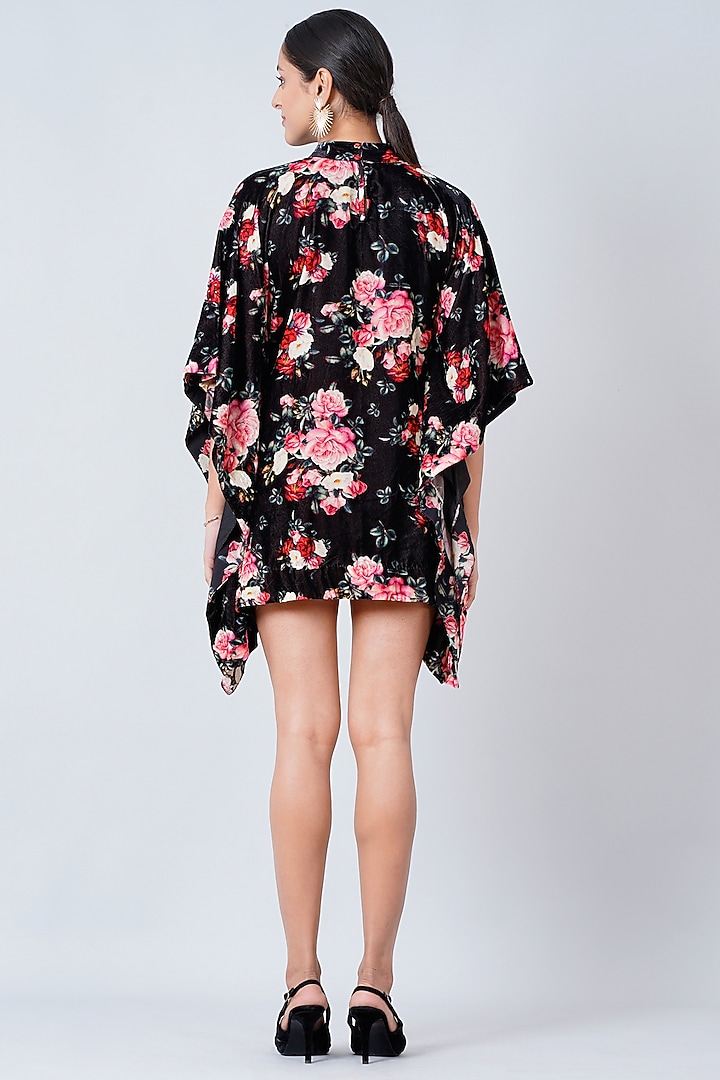 Black Printed & Embellished Tunic by First Resort by Ramola Bachchan at Pernia's Pop Up Shop