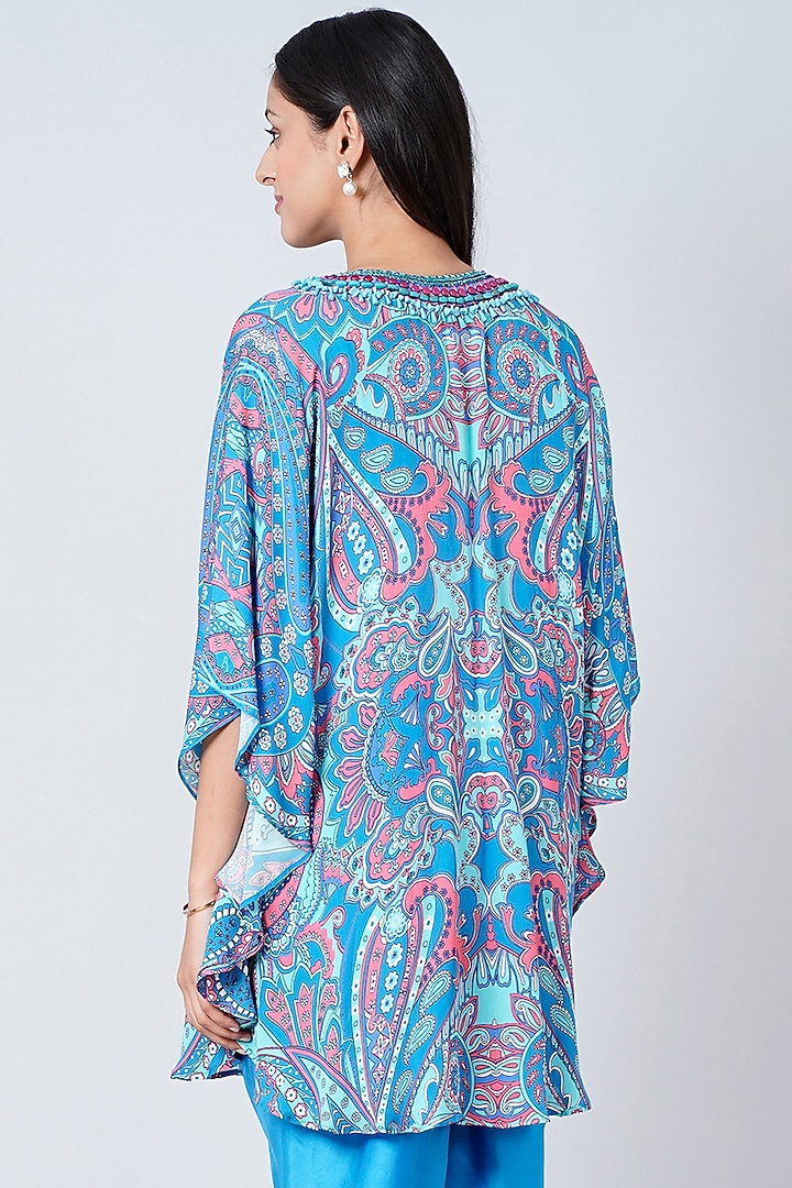 Blue Printed Tunic by First Resort by Ramola Bachchan at Pernia's Pop Up Shop