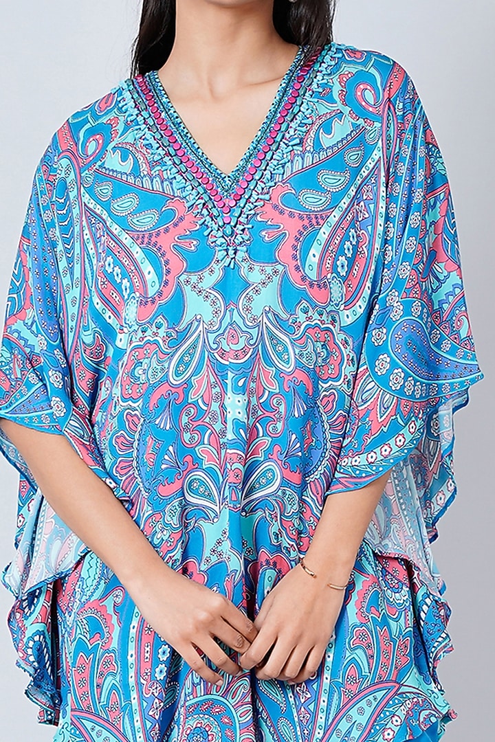 Blue Printed Tunic by First Resort by Ramola Bachchan at Pernia's Pop Up Shop