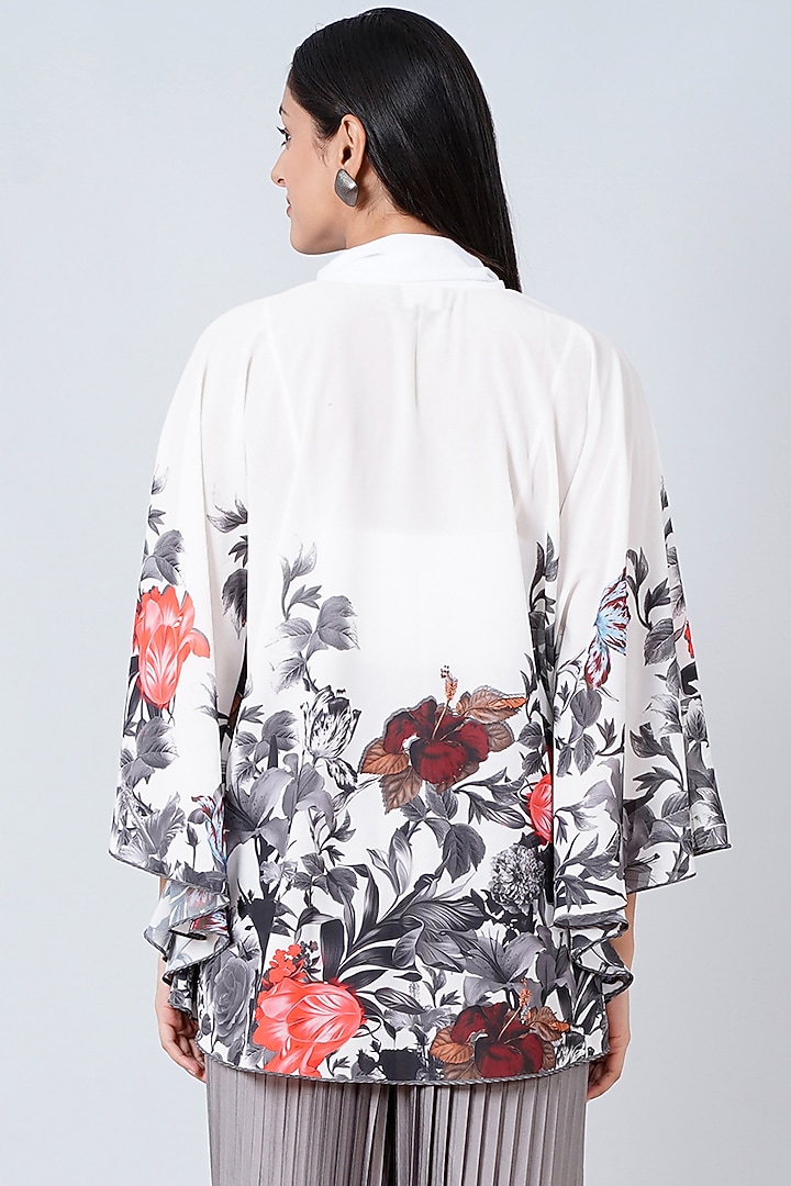 White Printed Top by First Resort by Ramola Bachchan at Pernia's Pop Up Shop
