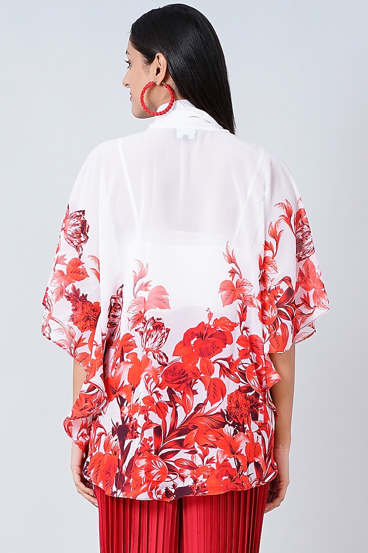 White Printed Top by First Resort by Ramola Bachchan at Pernia's Pop Up Shop