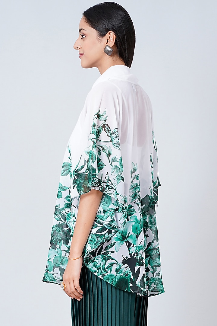 Emerald Green Printed Top by First Resort by Ramola Bachchan at Pernia's Pop Up Shop