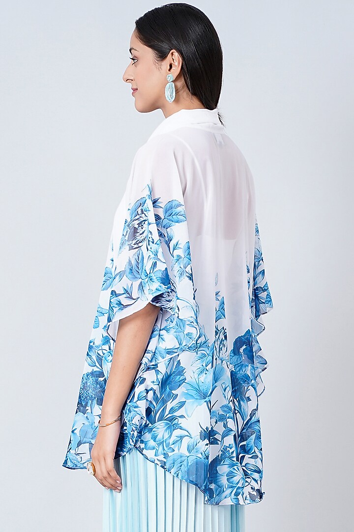 Cobalt Blue Printed Top by First Resort by Ramola Bachchan at Pernia's Pop Up Shop