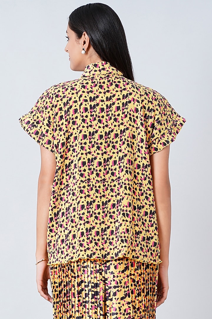 Yellow Printed Top by First Resort by Ramola Bachchan at Pernia's Pop Up Shop