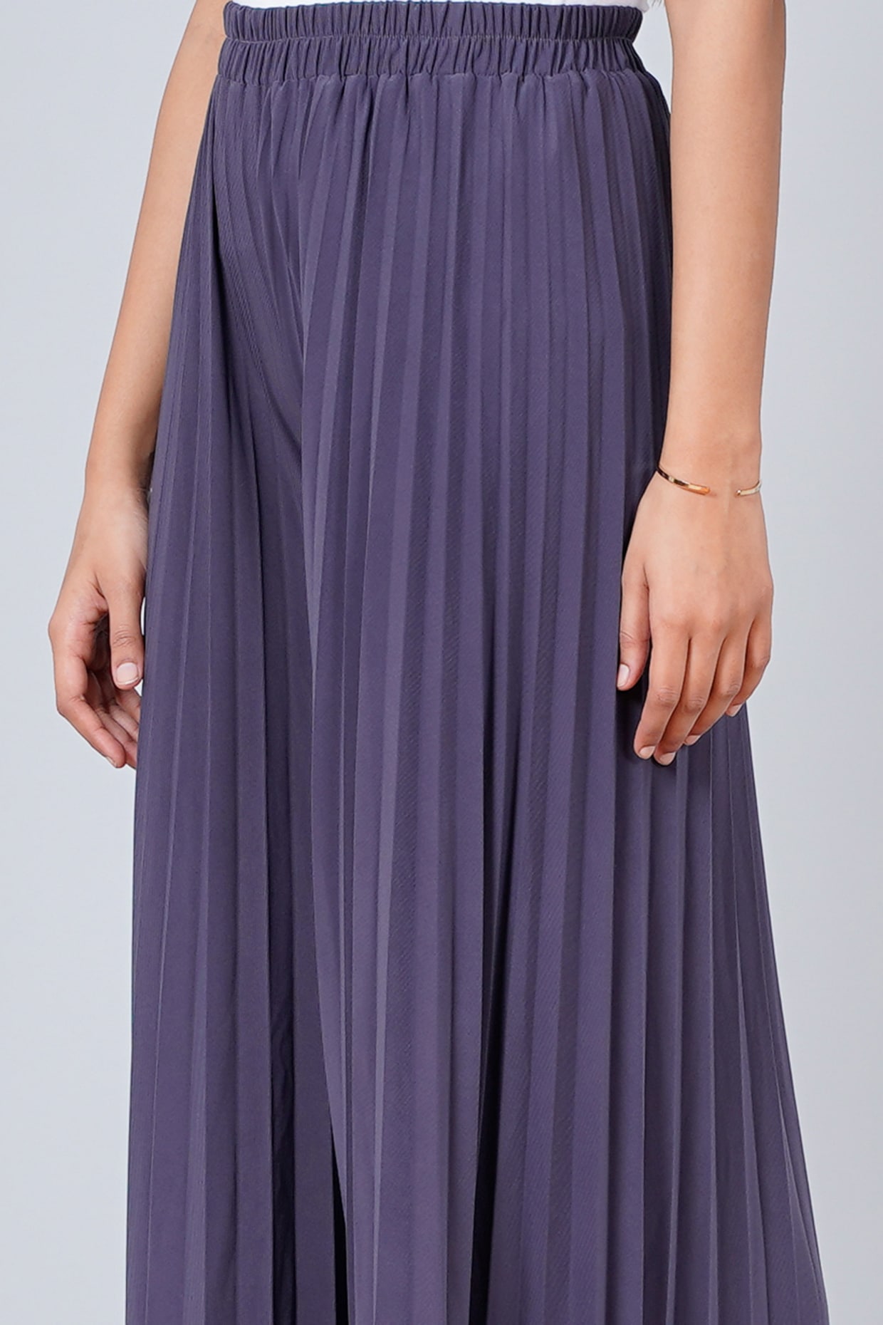 新品✨ BORDERS at BALCONYSMOOTH FRILL PANTS SOMTHRON Women's Wide Leg Palazzo Pants Elastic Waist Ruffle