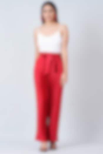 Steppin' Out Palazzo Pants-Red – House of Mystique