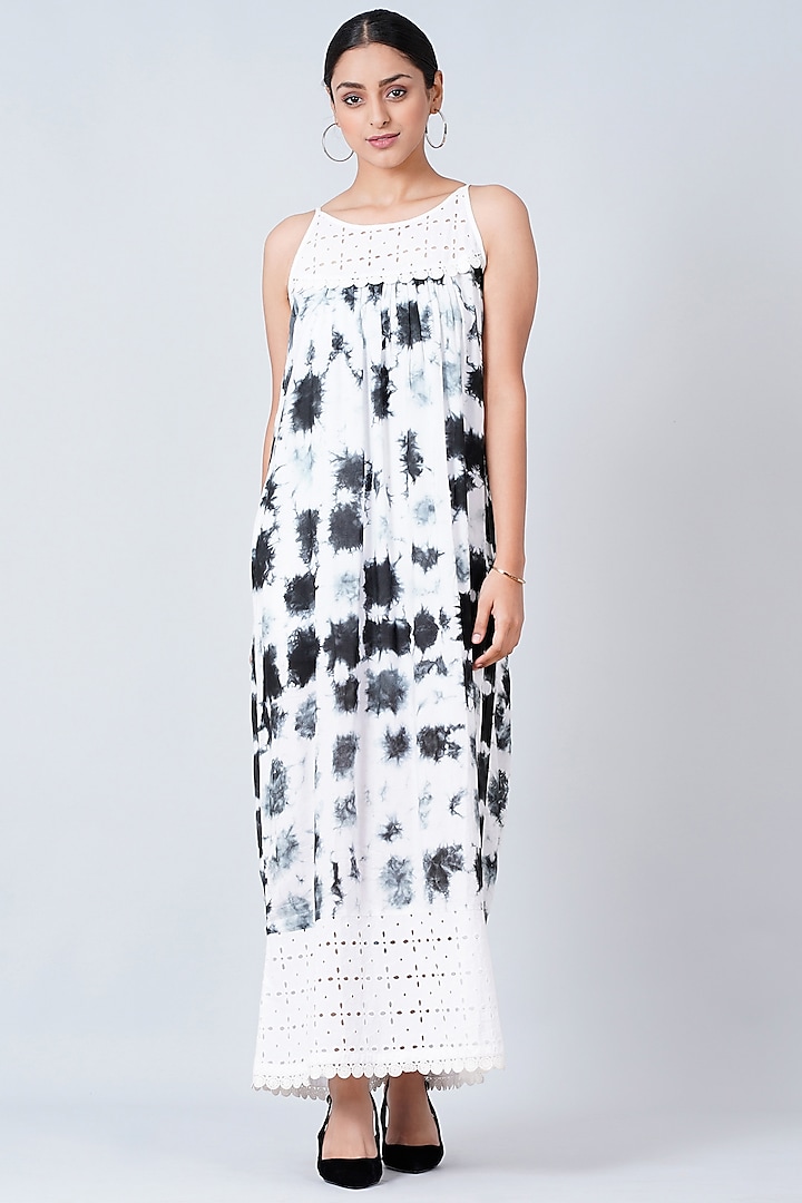 White Cotton Modal Slip Dress by First Resort by Ramola Bachchan at Pernia's Pop Up Shop