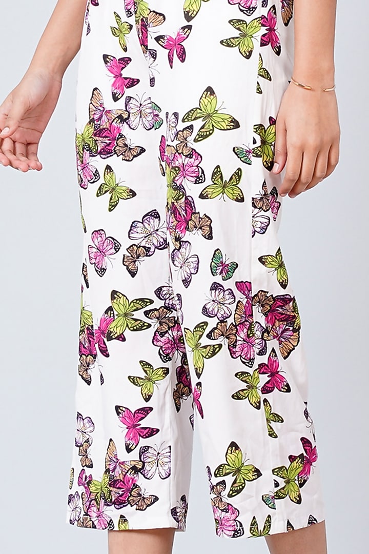 White Cotton Modal Jumpsuit by First Resort by Ramola Bachchan at Pernia's Pop Up Shop