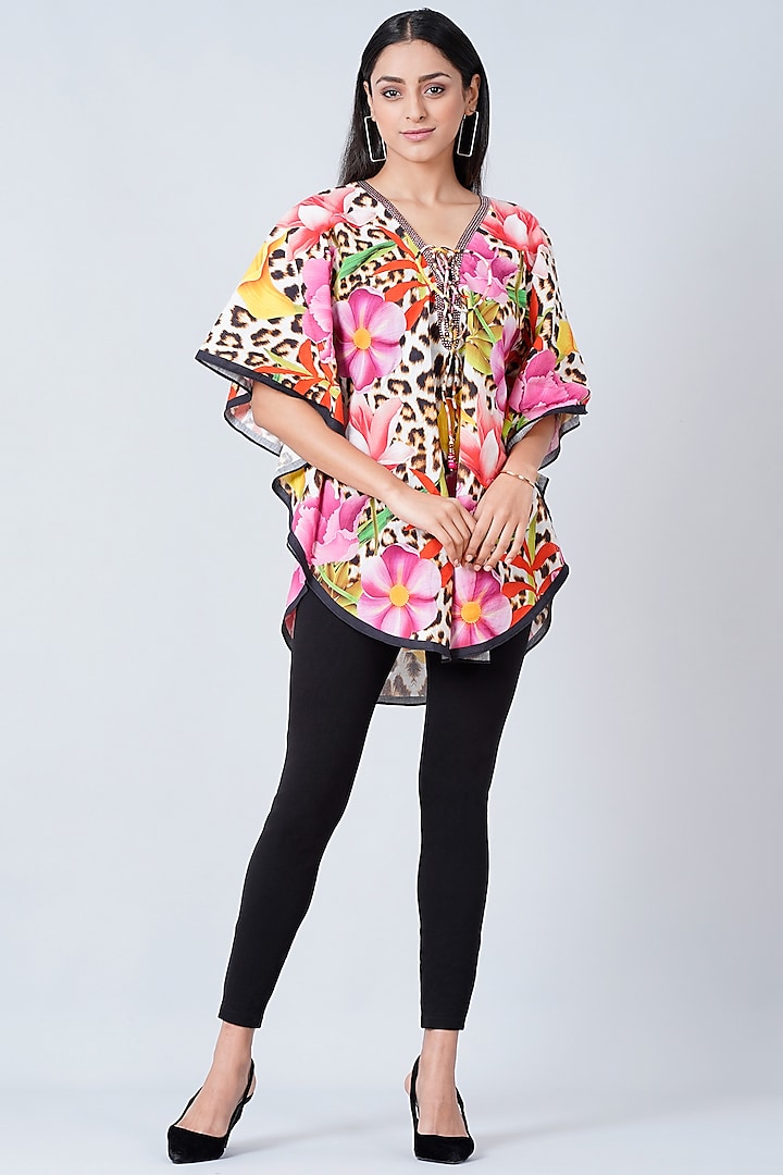 Multi-Colored Printed Tunic by First Resort by Ramola Bachchan