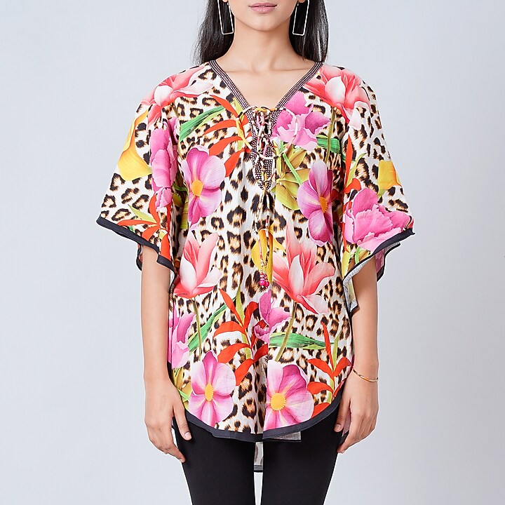 Multi-Colored Printed Tunic by First Resort by Ramola Bachchan at Pernia's Pop Up Shop