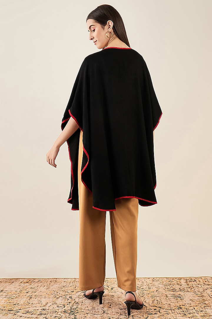 Black Cashmere Cape by First Resort by Ramola Bachchan at Pernia's Pop Up Shop
