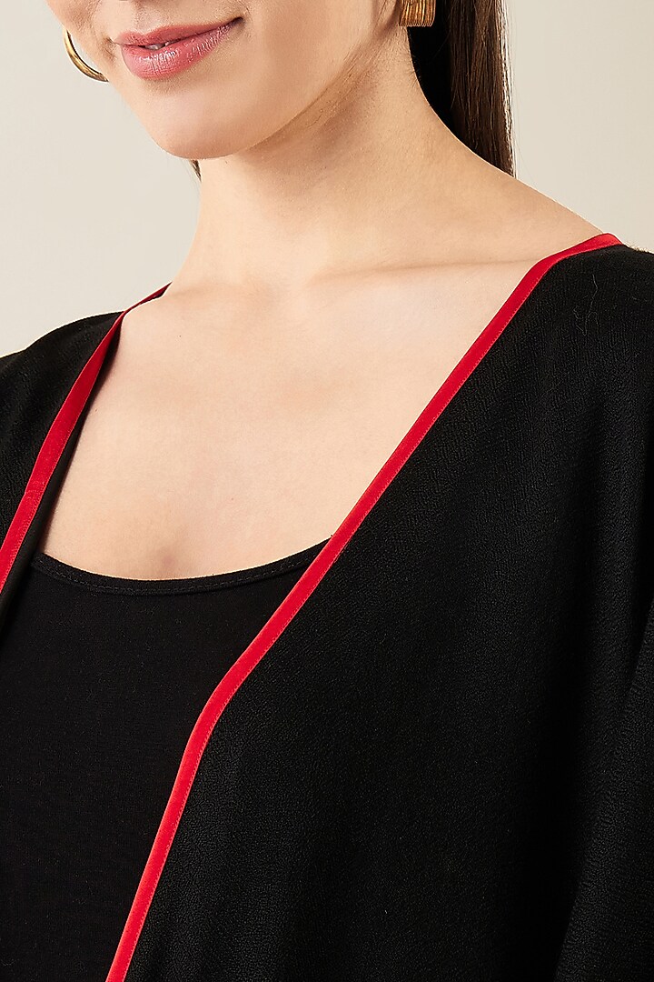 Black Cashmere Cape by First Resort by Ramola Bachchan at Pernia's Pop Up Shop