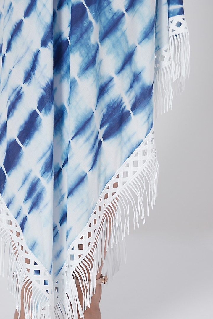 White Printed Handkerchief Summer Dress by First Resort by Ramola Bachchan at Pernia's Pop Up Shop