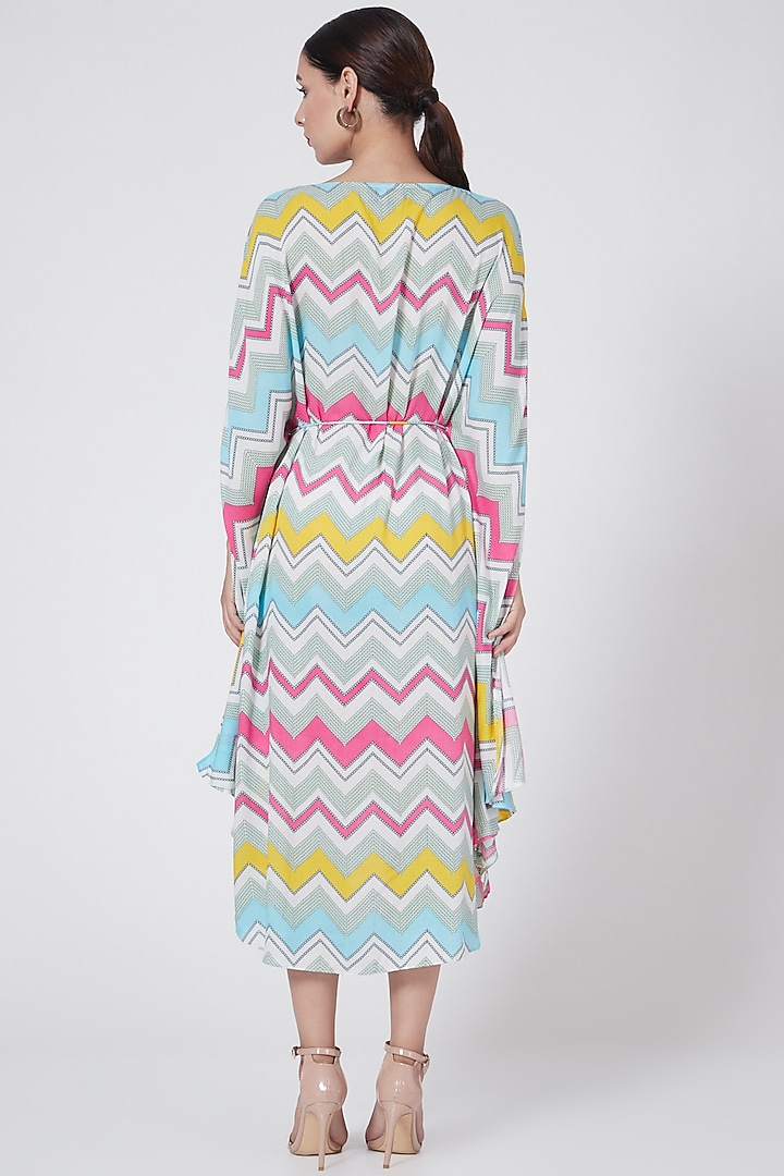 Blush Pink Printed Summer Dress by First Resort by Ramola Bachchan at Pernia's Pop Up Shop