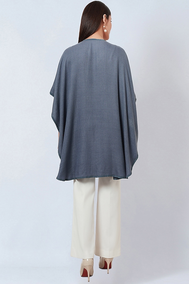 Grey Cashmere Cape by First Resort by Ramola Bachchan at Pernia's Pop Up Shop