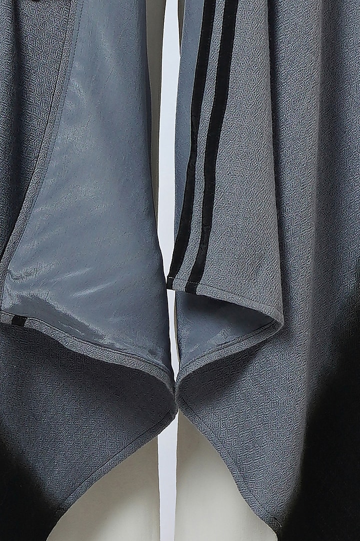 Grey & Black Cashmere Ombre Cape by First Resort by Ramola Bachchan at Pernia's Pop Up Shop