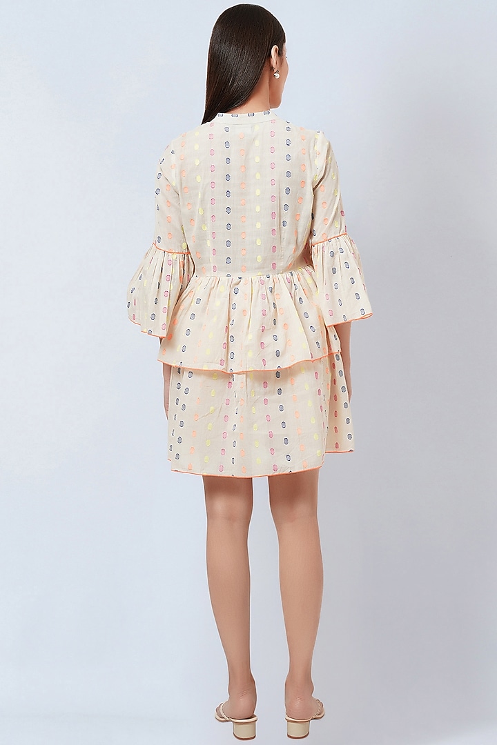 Nude Cotton Cambric Summer Dress by First Resort by Ramola Bachchan at Pernia's Pop Up Shop