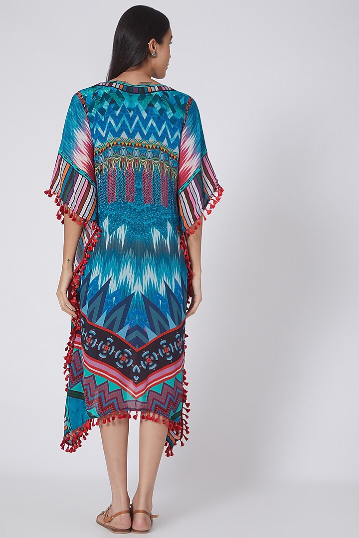 Multi Colored Printed Kaftan by First Resort by Ramola Bachchan at Pernia's Pop Up Shop