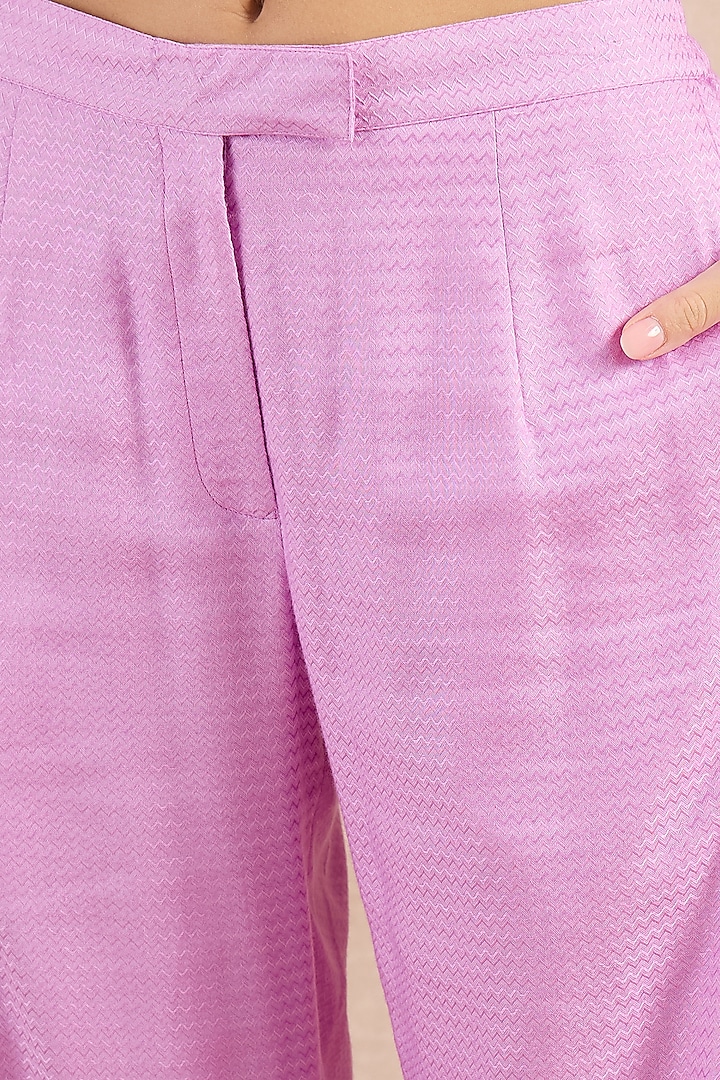 Purple Herringbone Co-Ord Set by First Resort by Ramola Bachchan at Pernia's Pop Up Shop
