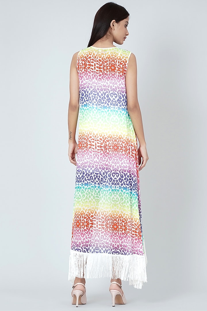 Multi-Colored Animal Printed Cover-Up by First Resort by Ramola Bachchan at Pernia's Pop Up Shop