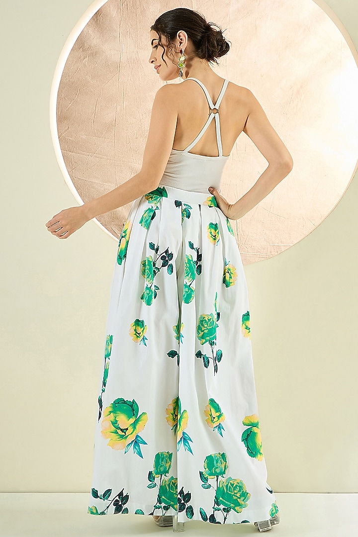 White Cotton Poplin Jacket Set by First Resort by Ramola Bachchan at Pernia's Pop Up Shop