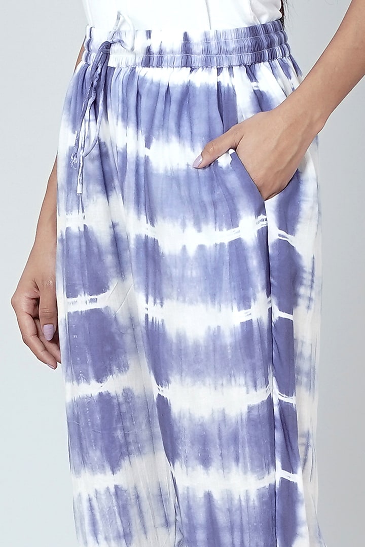 Purple & White Tie-Dye Co-Ord Set by First Resort by Ramola Bachchan at Pernia's Pop Up Shop