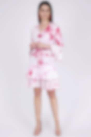 Pink Tie-Dye Printed Dress by First Resort by Ramola Bachchan at Pernia's Pop Up Shop