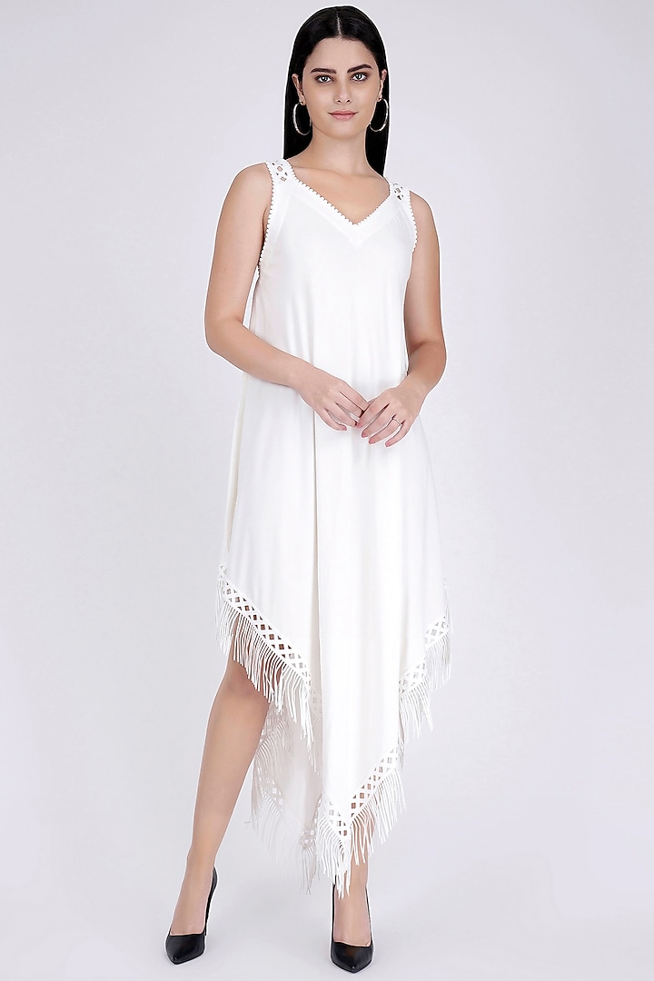 White Lace Handkerchief Dress by First Resort by Ramola Bachchan