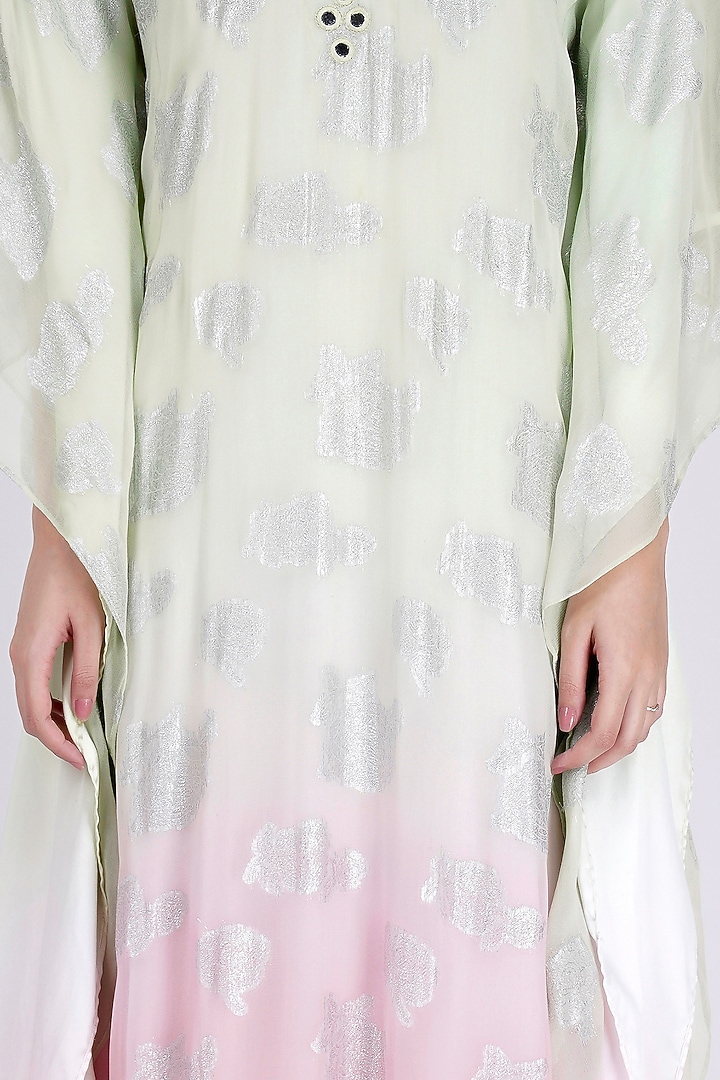Pink & White Ombre Kaftan by First Resort by Ramola Bachchan at Pernia's Pop Up Shop
