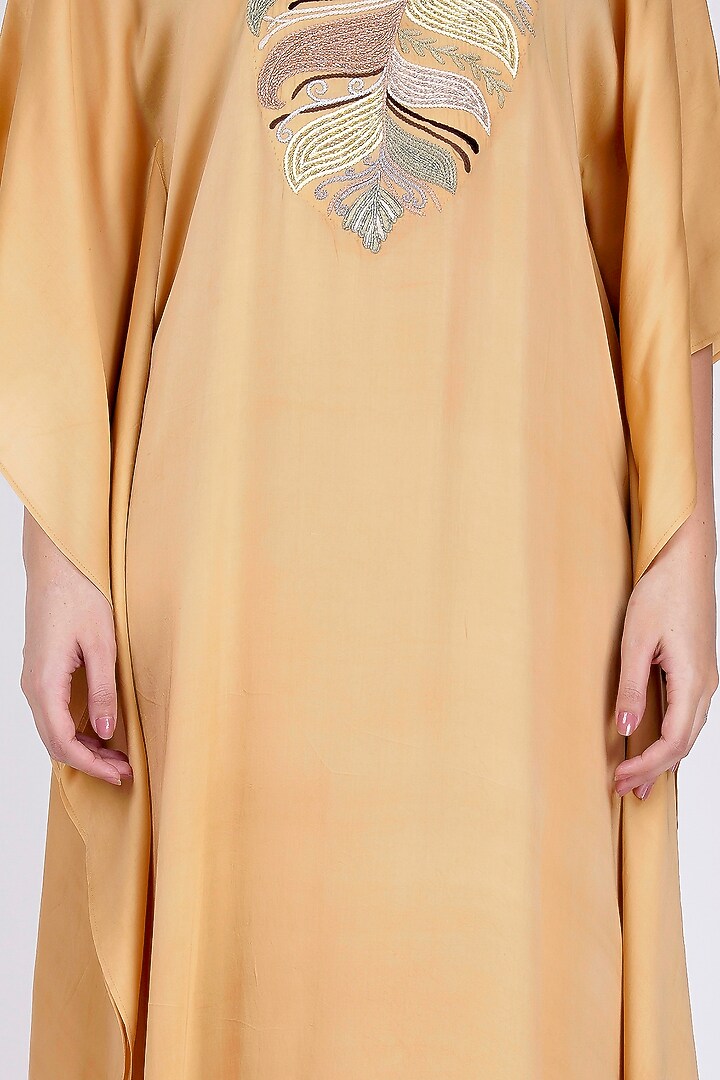 Dandelion Embroidered Kaftan by First Resort by Ramola Bachchan at Pernia's Pop Up Shop